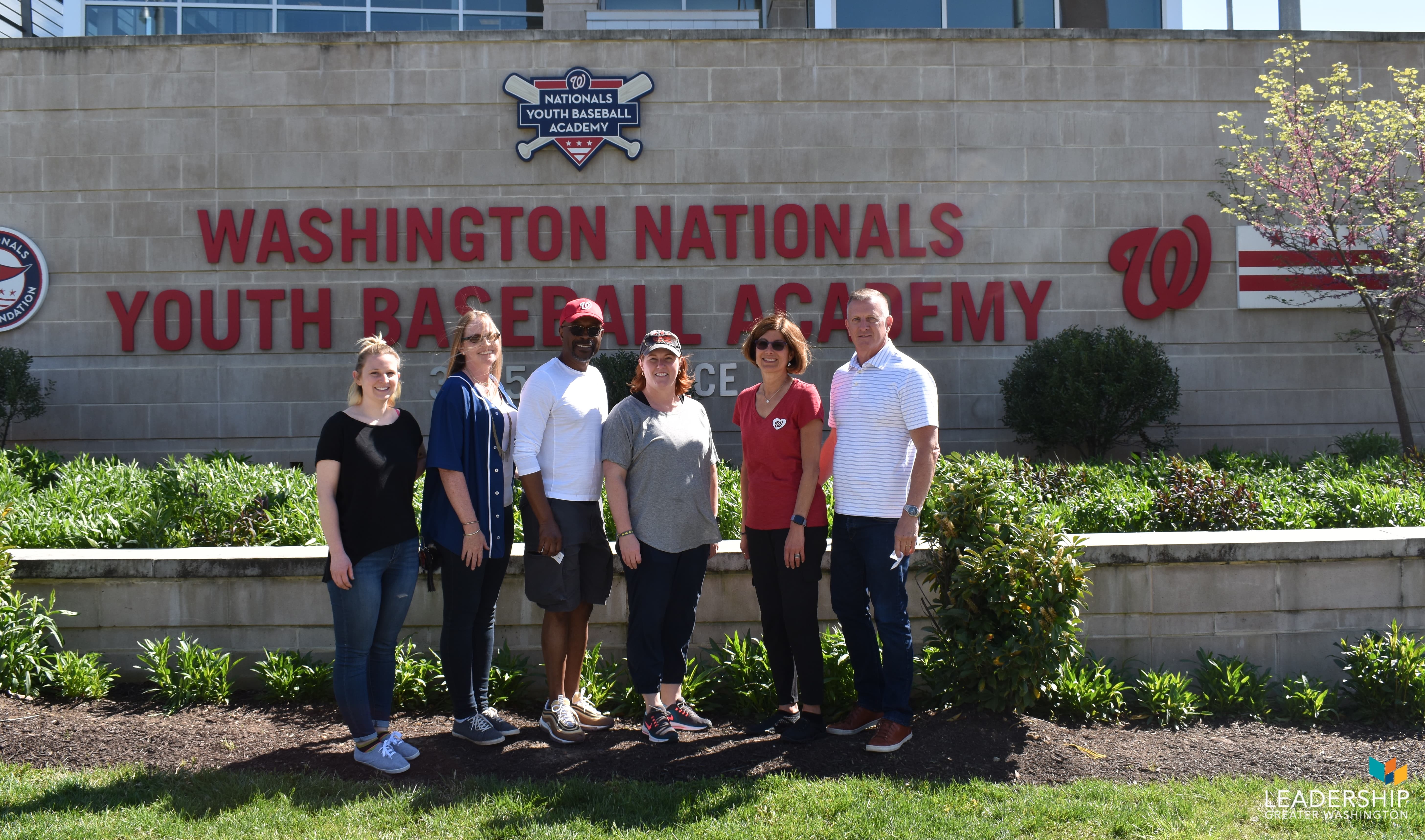 Leadership Greater Washington volunteers at Washington Nationals Youth Baseball Academy